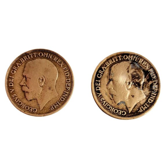 Lot Of 12 Bronze English Pennies 1901 Oldest 1921 Youngest - Picture 10 of 14